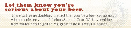 Let them know you're serious about beer